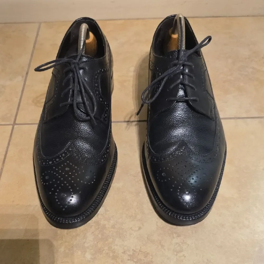 Bruno Magli 10.5 M Black Men's Brogue Oxfords